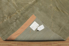 9x12 Hand Knotted Tibetan 100% Wool Modern & Contemporary Oriental Area Rug Moss, Tone On Tone Color