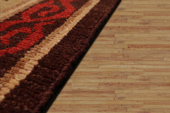 3x5 Hand Knotted Tibetan 100% Wool Michaelian & Kohlberg Transitional Oriental Area Rug Gold, Brown Color