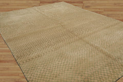 4x6 Hand Knotted Tibetan 100% Wool Michaelian & Kohlberg Modern & Contemporary Oriental Area Rug Beige, Sage Color