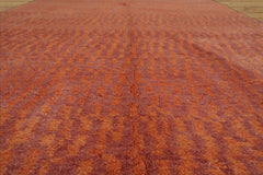 3x5 Hand Knotted Tibetan 100% Wool Michaelian & Kohlberg Modern & Contemporary Oriental Area Rug Muted Coral, Tone On Tone Color