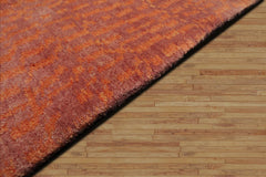 3x5 Hand Knotted Tibetan 100% Wool Michaelian & Kohlberg Modern & Contemporary Oriental Area Rug Muted Coral, Tone On Tone Color