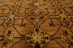 3x5 Hand Knotted Tibetan 100% Wool Michaelian & Kohlberg Traditional Oriental Area Rug Gold, Charcoal Color