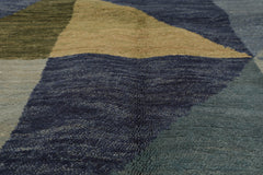 3x5 Hand Knotted Tibetan 100% Wool Michaelian & Kohlberg Traditional Oriental Area Rug Blue, Green Color