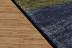 3x5 Hand Knotted Tibetan 100% Wool Michaelian & Kohlberg Traditional Oriental Area Rug Blue, Green Color