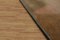 4x6 Hand Knotted Tibetan 100% Wool Michaelian & Kohlberg Modern & Contemporary Oriental Area Rug Beige, Mint Color