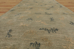 3x5 Hand Knotted Tibetan 100% Wool Michaelian & Kohlberg Swiss Wash Modern Oriental Area Rug Moss, Beige Color