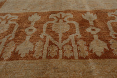 4x6 Hand Knotted 100% Wool Peshawar Traditional Oriental Area Rug Beige, Caramel Color