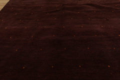 4x6 Hand Knotted Tibetan 100% Wool Michaelian & Kohlberg Contemporary Oriental Area Rug Chocolate, Orange Color