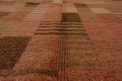 4x6 Hand Knotted Tibetan 100% Wool Michaelian & Kohlberg Modern & Contemporary Oriental Area Rug Rose, Beige Color