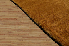 4x6 Hand Knotted Tibetan 100% Wool Swiss Wash Michaelian & Kohlberg Contemporary Oriental Area Rug Gold, Tone On Tone Color