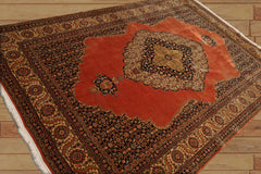 6x9 Hand Knotted 100% Wool Traditional Oriental Area Rug Antique Rose, Beige Color