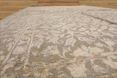 4x6 Hand Knotted Tibetan 100% Wool Tibetan Modern & Contemporary Oriental Area Rug Ivory, Gray Color