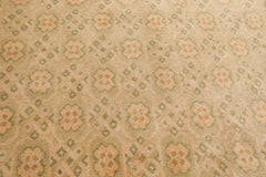 3'9 x 9' Runner Hand Knotted Tibetan 100% Wool Michaelian & Kohlberg Transitional Oriental Area Rug Beige, Sage Color