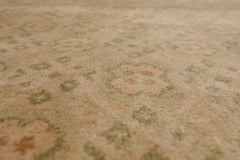 3'9 x 9' Runner Hand Knotted Tibetan 100% Wool Michaelian & Kohlberg Transitional Oriental Area Rug Beige, Sage Color