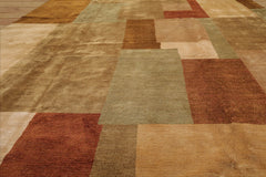 9x12 Mark Philips Hand Knotted 100% Wool Contemporary Tibetan Area Rug Beige