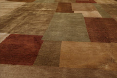 9x12 Mark Philips Hand Knotted 100% Wool Contemporary Tibetan Area Rug Beige