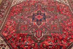 8x10 Coral Herizz Hand Knotted Traditional 100% Wool Area Rug