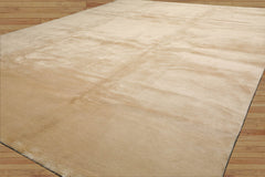 9x12 Mark Philips Hand Knotted 100% Wool Contemporary Tibetan Area Rug Ivory