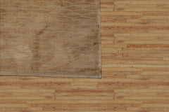 6x9 Hand Knotted Tibetan Wool & Silk Tufenkian Modern & Contemporary Oriental Area Rug Tone On Tone,Tan Color