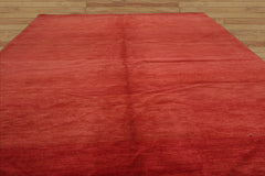 6x9 Hand Knotted Tibetan 100% Wool Tufenkian Modern & Contemporary Oriental Area Rug Coral, Beige Color