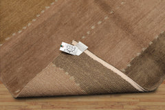 6x9 Hand Knotted Tibetan 100% Wool Tufenkian Modern & Contemporary Oriental Area Rug Taupe, Olive Color