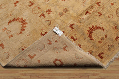 Palace Hand Knotted Oushak 100% Wool Traditional Oriental Area Rug Warm Beige, Caramel Color