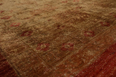 10x14 Hand Knotted Afghan Oushak 100% Wool Oushak Traditional Oriental Area Rug Gold, Mustard Color