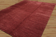 9x12 Hand Knotted Tibetan 100% Wool Michaelian & Kohlberg Modern & Contemporary Oriental Area Rug Rust,Coral Color