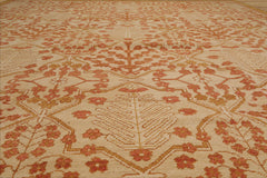 9x12 Hand Knotted Tibetan 100% Wool Michaelian & Kohlberg Transitional Oriental Area Rug Beige, Gold Color