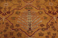 9x12 Hand Knotted Tibetan 100% Wool Michaelian & Kohlberg Transitional Oriental Area Rug Gold, Brown Color