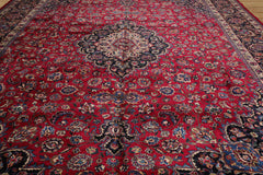 Palace Hand Knotted 100% Wool Tabriz Traditional Oriental Area Rug Plum, Midnight Blue Color
