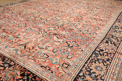 10x14 Hand Knotted 100% Wool Mahal Traditional Oriental Area Rug Salmon, Black Color