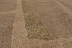 8x10 Beige, Taupe Hand Knotted Tibetan 100% Wool Michaelian & Kohlberg Modern & Contemporary Oriental Area Rug