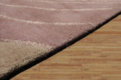 10x14 Gray, Beige Hand Knotted Tibetan Wool and Silk Tibetan Modern & Contemporary Oriental Area Rug