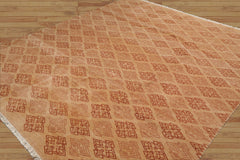 8x10 Tan, Caramel Hand Knotted Tibetan 100% Wool Michaelian & Kohlberg Transitional Oriental Area Rug
