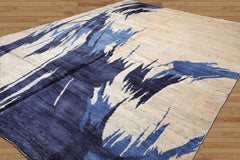 10x14 Hand Knotted Tibetan Bamboo Silk Tibetan Modern & Contemporary Oriental Area Rug Beige,Ivory Color