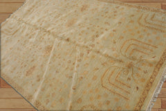 5x7 Hand Knotted 100% Wool Nourison Transitional Oriental Area Rug Moss, Gold Color