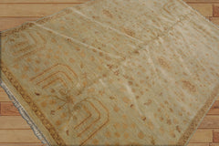 5x7 Hand Knotted 100% Wool Nourison Transitional Oriental Area Rug Moss, Gold Color