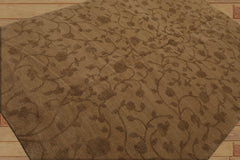 6x9 Hand Knotted Tibetan 100% Wool Lapchi Transitional Oriental Area Rug Camel, Brown Color