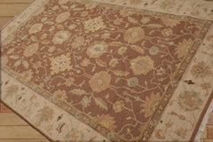 6x9 Hand Knotted Oriental 100% Wool Nourison Nourmak Traditional Oriental Area Rug Mocha, Beige Color