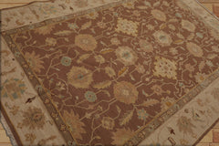 6x9 Hand Knotted Oriental 100% Wool Nourison Nourmak Traditional Oriental Area Rug Mocha, Beige Color