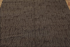 6x9 Hand Knotted Tibetan 100% Wool Lapchi Transitional Botanical Oriental Area Rug Taupe, Gray Color