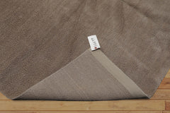 6x9 Hand Knotted Tibetan Wool and Silk Lapchi Modern & Contemporary Oriental Area Rug Tone on Tone Taupe Color