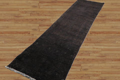 Runner Hand Knotted Turkish Oushak 100% Wool Oushak Modern & Contemporary Oriental Area Rug Charcoal, Chocolate Color