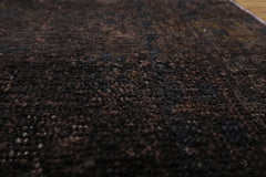 Runner Hand Knotted Turkish Oushak 100% Wool Oushak Modern & Contemporary Oriental Area Rug Charcoal, Chocolate Color