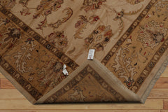 8x10 Hand Knotted 100% Wool Turkish Oushak Traditional Oriental Area Rug Beige, Caramel Color