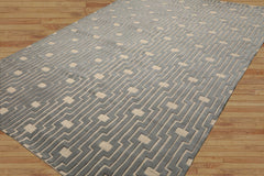 8x10 Hand Knotted Tibetan 100% Wool Tibetan Traditional Oriental Area Rug Ivory Color