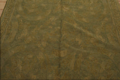 6x9 Hand Knotted French Aubusson Savonnerie 100% Wool Asmara Traditional Oriental Area Rug Lime, Light Gold Color