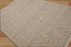 6x9 Hand Knotted Oushak 100% Wool Turkish Oushak Traditional Oriental Area Rug Sea Foam, Beige Color