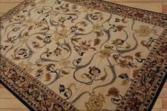 6x9 Hand Knotted Tibetan 100% Wool Costiken Transitional Oriental Area Rug Beige, Camel Color